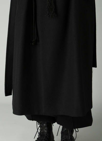 MELTON HOODED DUFFLE COAT