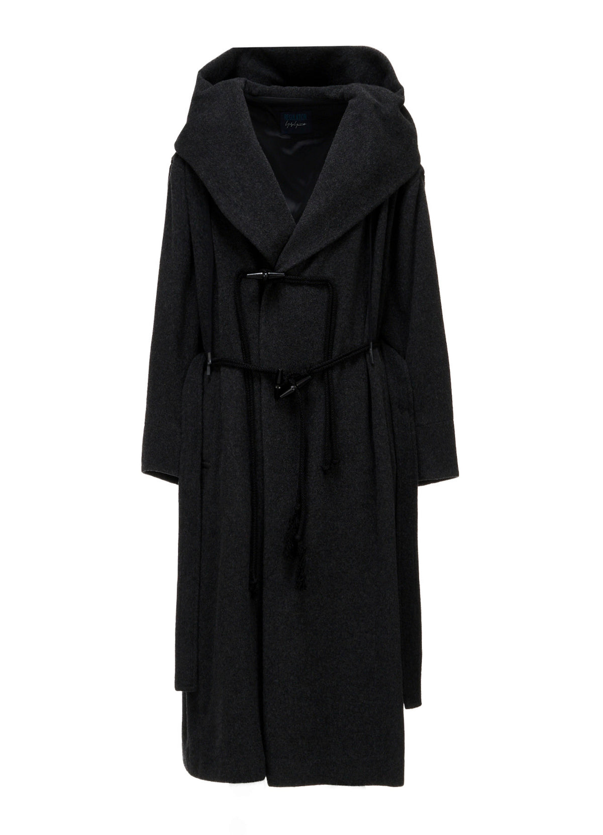 CASHMERE MIXED BEAVER HOODED DUFFLE COAT