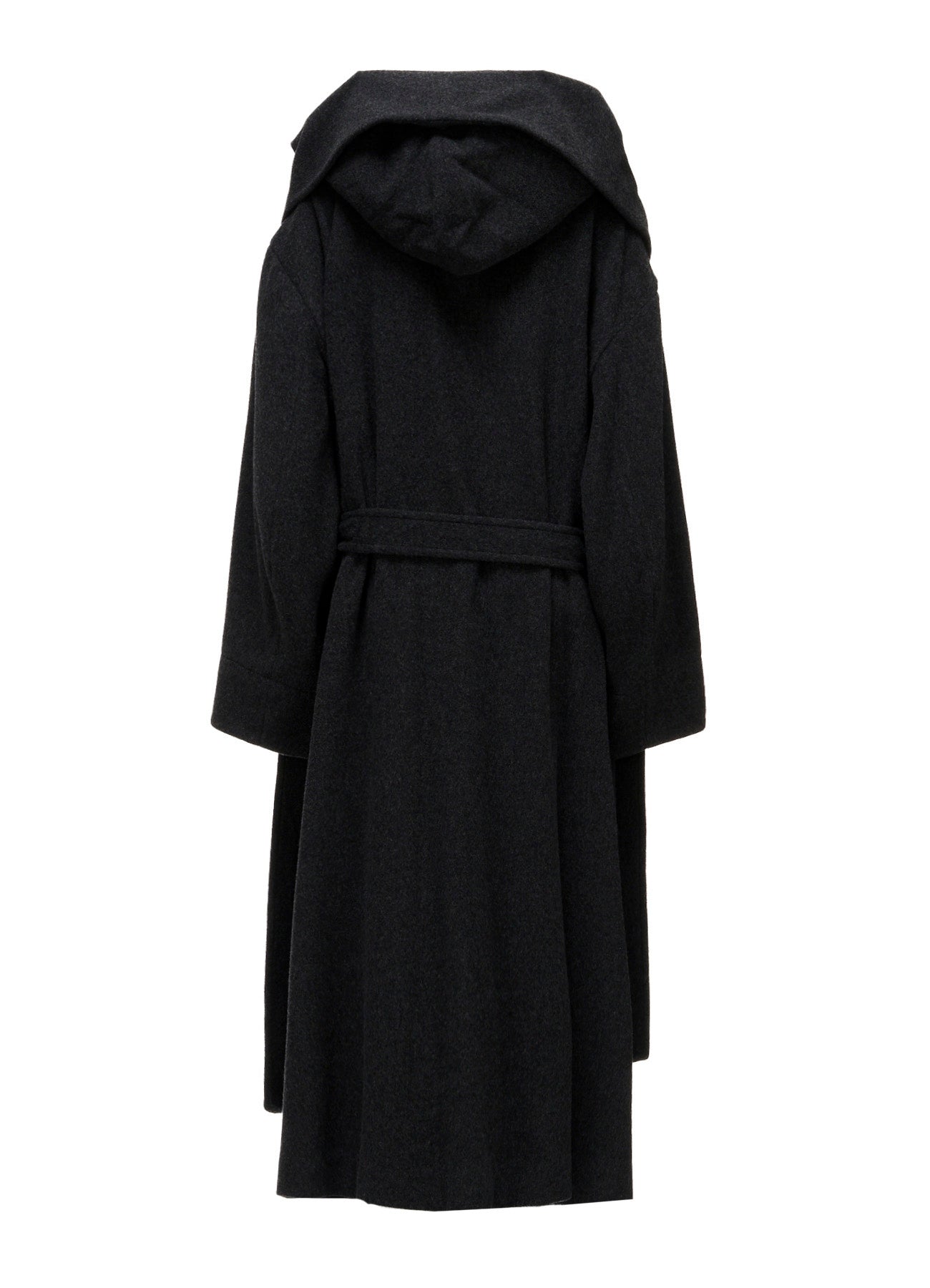 CASHMERE MIXED BEAVER HOODED DUFFLE COAT