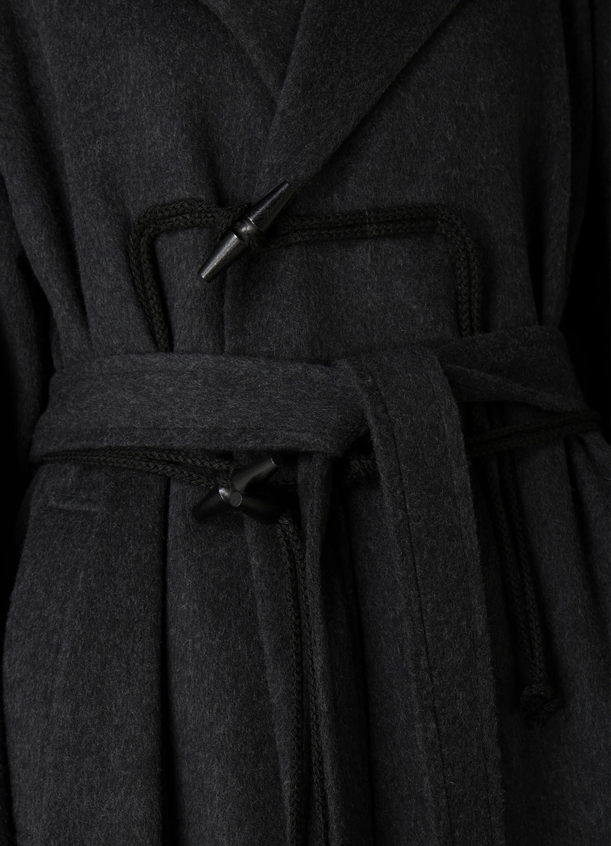 CASHMERE MIXED BEAVER HOODED DUFFLE COAT