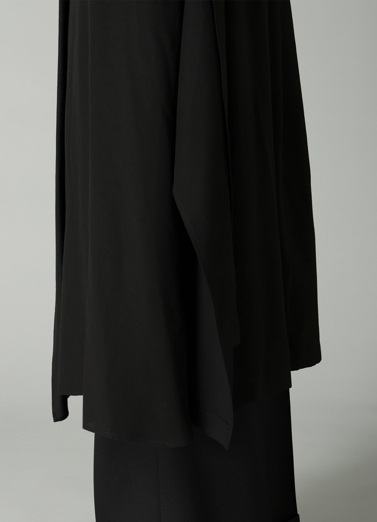 CELLULOSE POPLIN DRAPED SHIRT DRESS