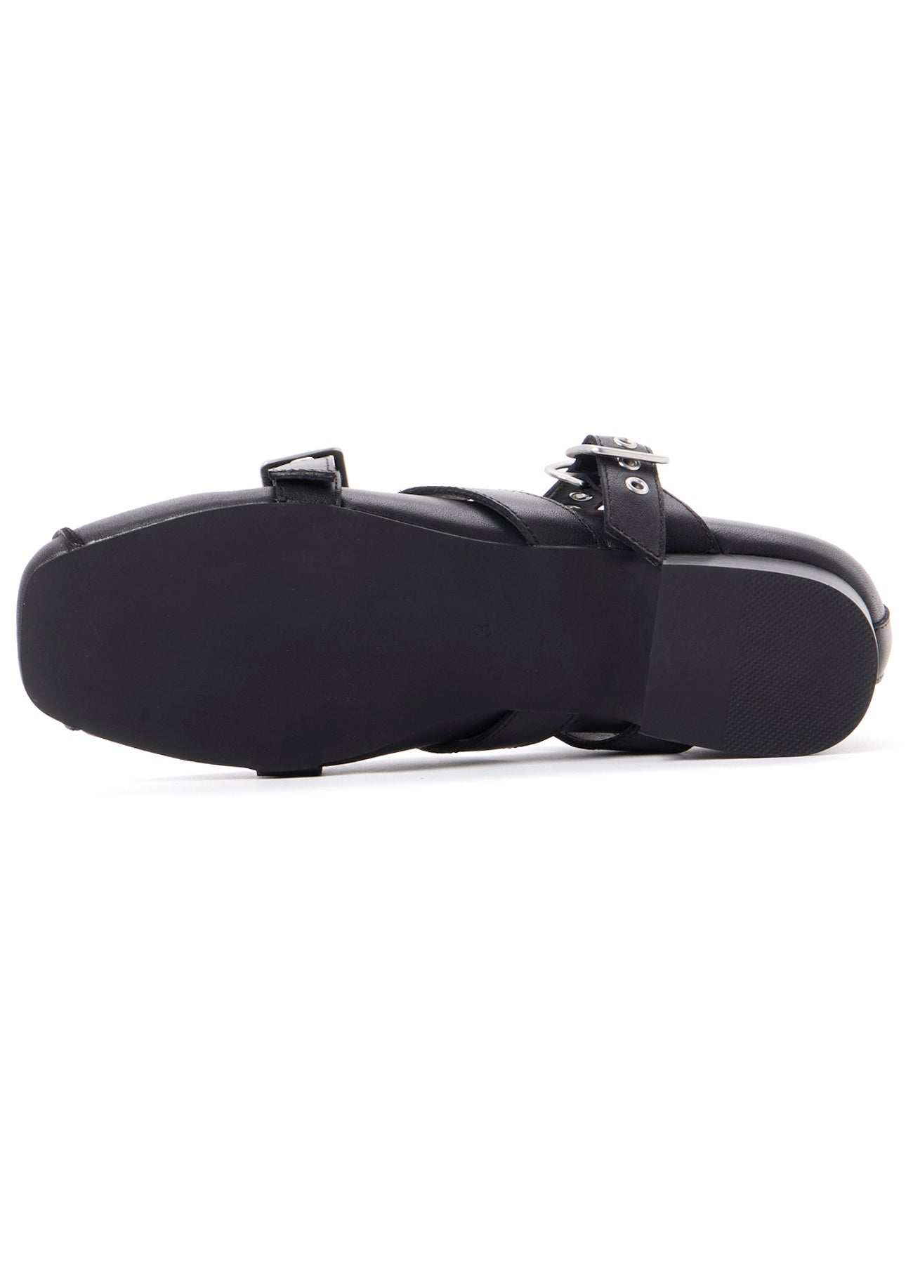 OIL SMOOTH LEATHER 3 STRAPS PUMPS
