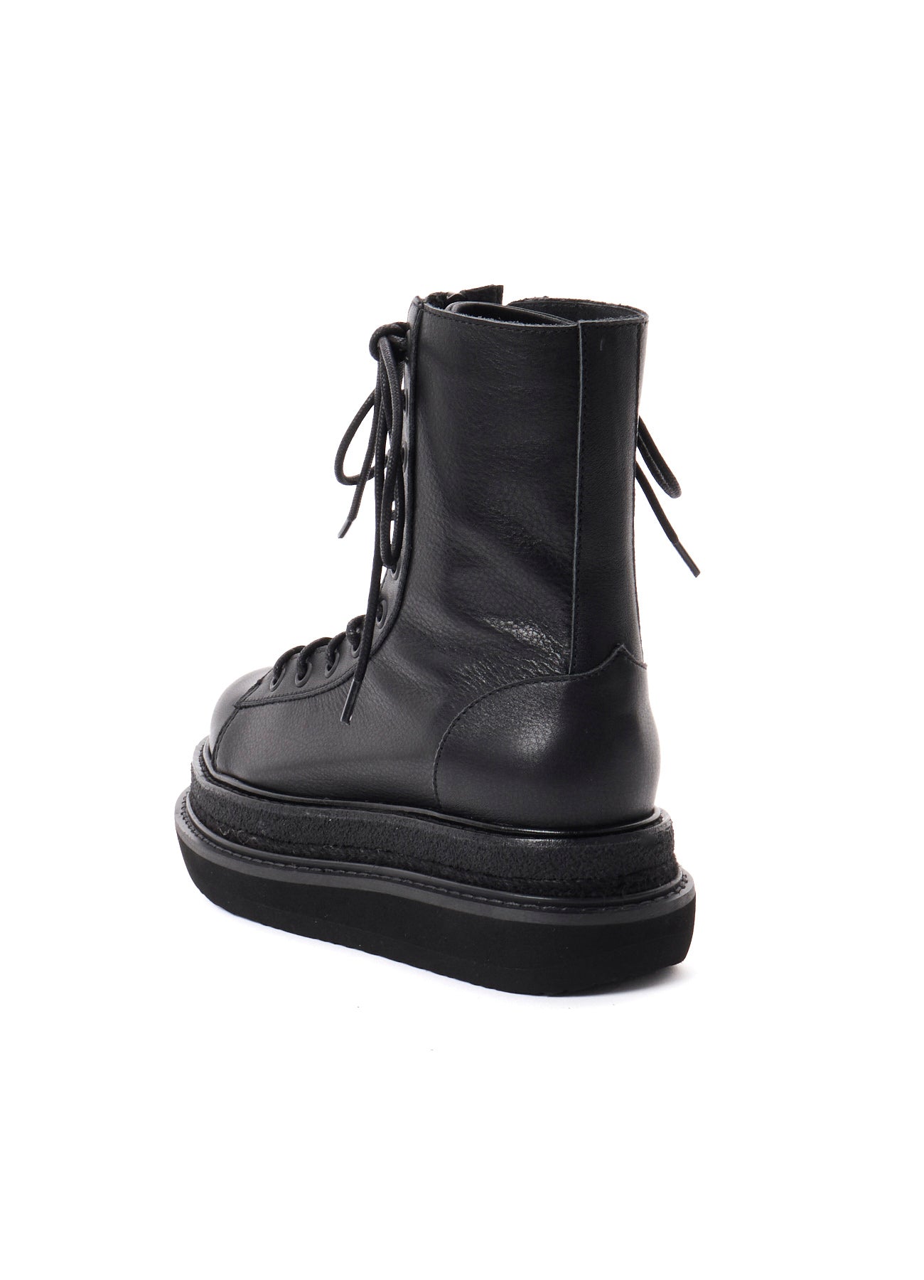 SOFT OIL LEATHER A F ZIP MILITARY BOOTS