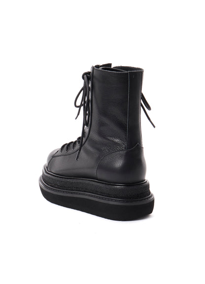 SOFT OIL LEATHER A F ZIP MILITARY BOOTS