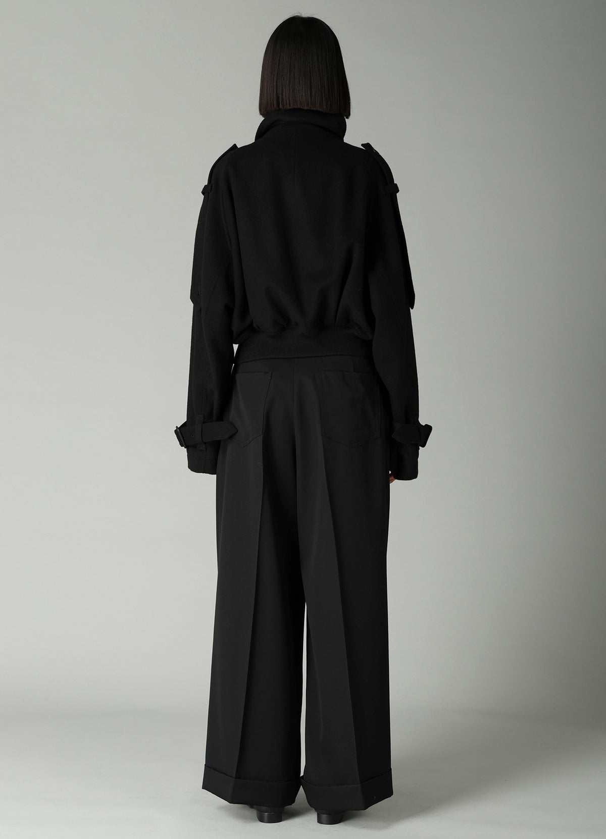 MELTON SHORT TRENCH JACKET