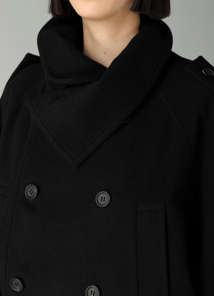 MELTON SHORT TRENCH JACKET