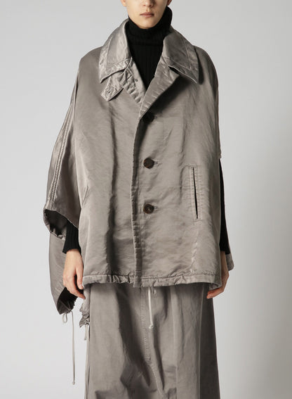 N/C TWILL FLEECY LINING R-CAPE PONCHO J