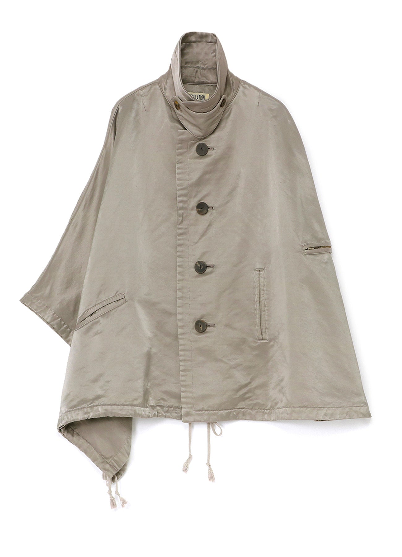 N/C TWILL FLEECY LINING R-CAPE PONCHO J