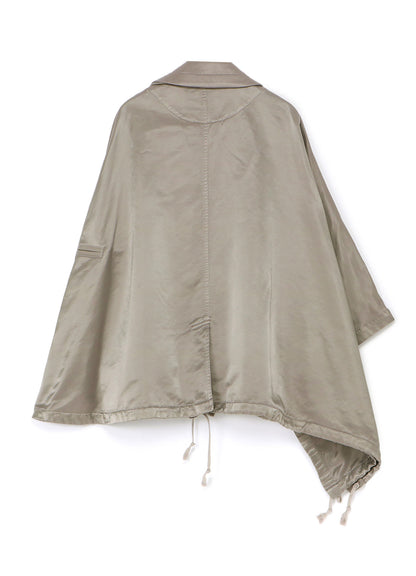 N/C TWILL FLEECY LINING R-CAPE PONCHO J