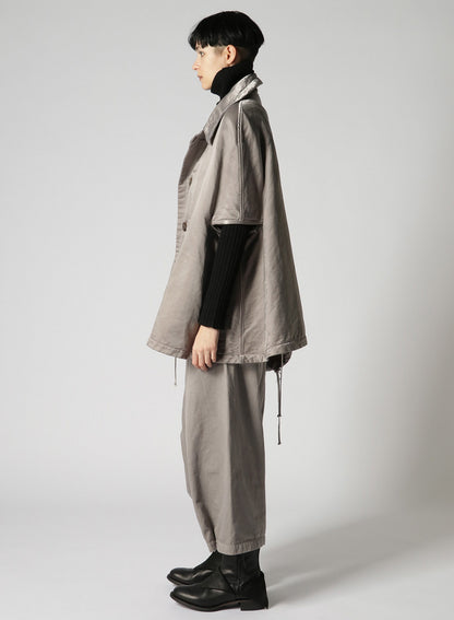 N/C TWILL FLEECY LINING R-CAPE PONCHO J