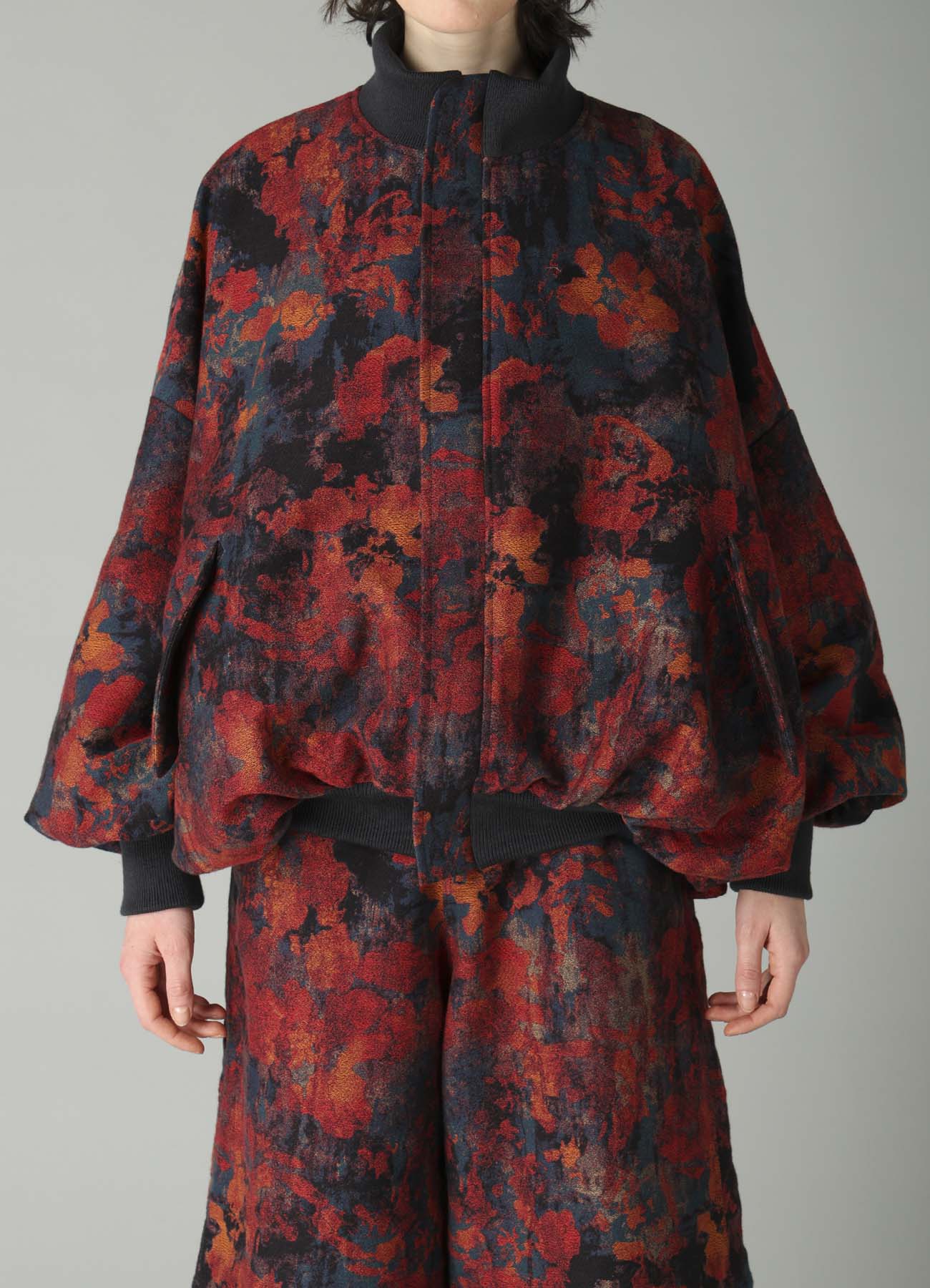 JQ REDXBLUE BALLOON BLOUSON