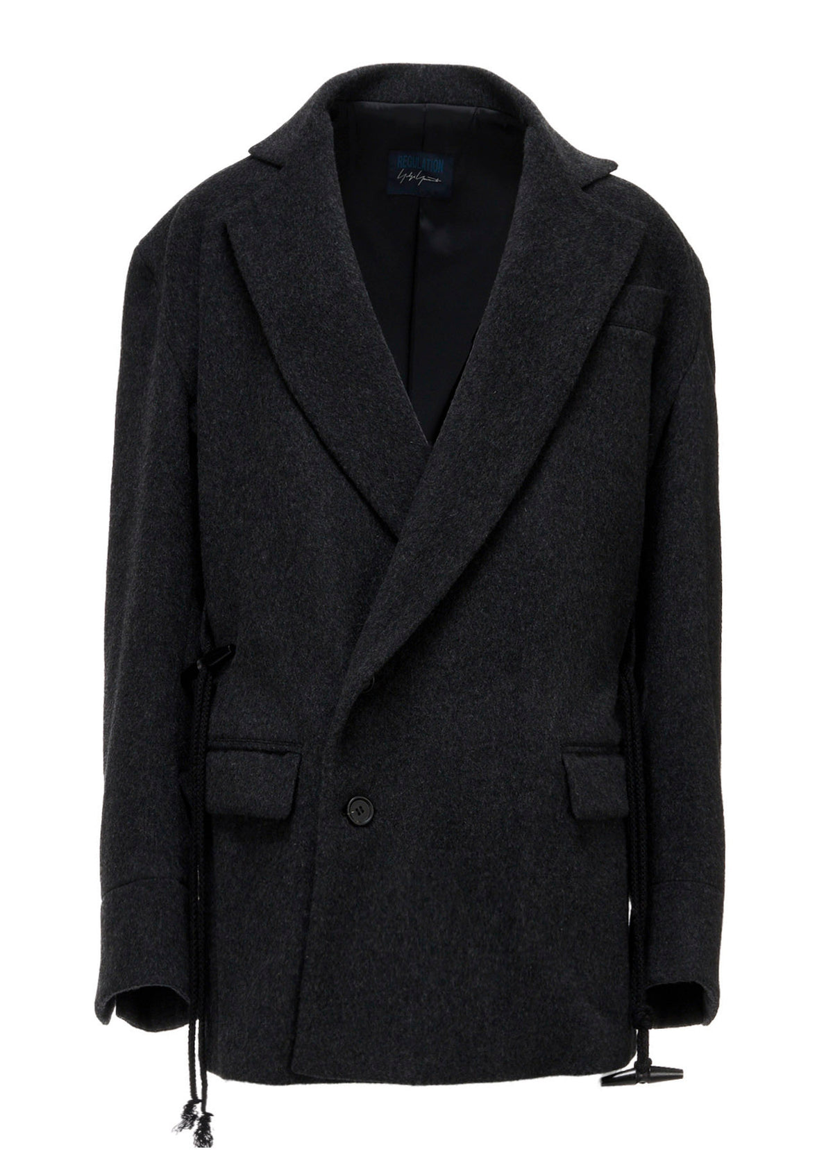 CASHMERE MIXED BEAVER TOGGLE B DETAIL JACKET
