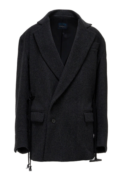 CASHMERE MIXED BEAVER TOGGLE B DETAIL JACKET