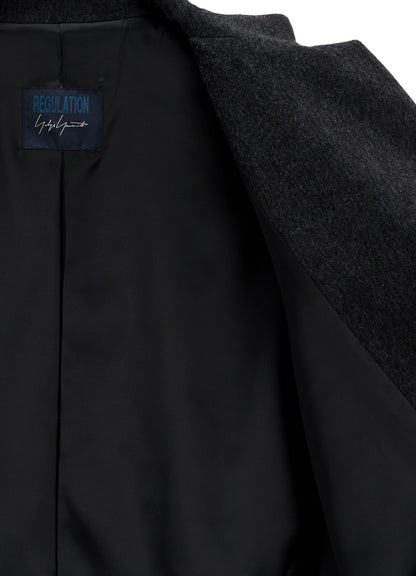 CASHMERE MIXED BEAVER TOGGLE B DETAIL JACKET
