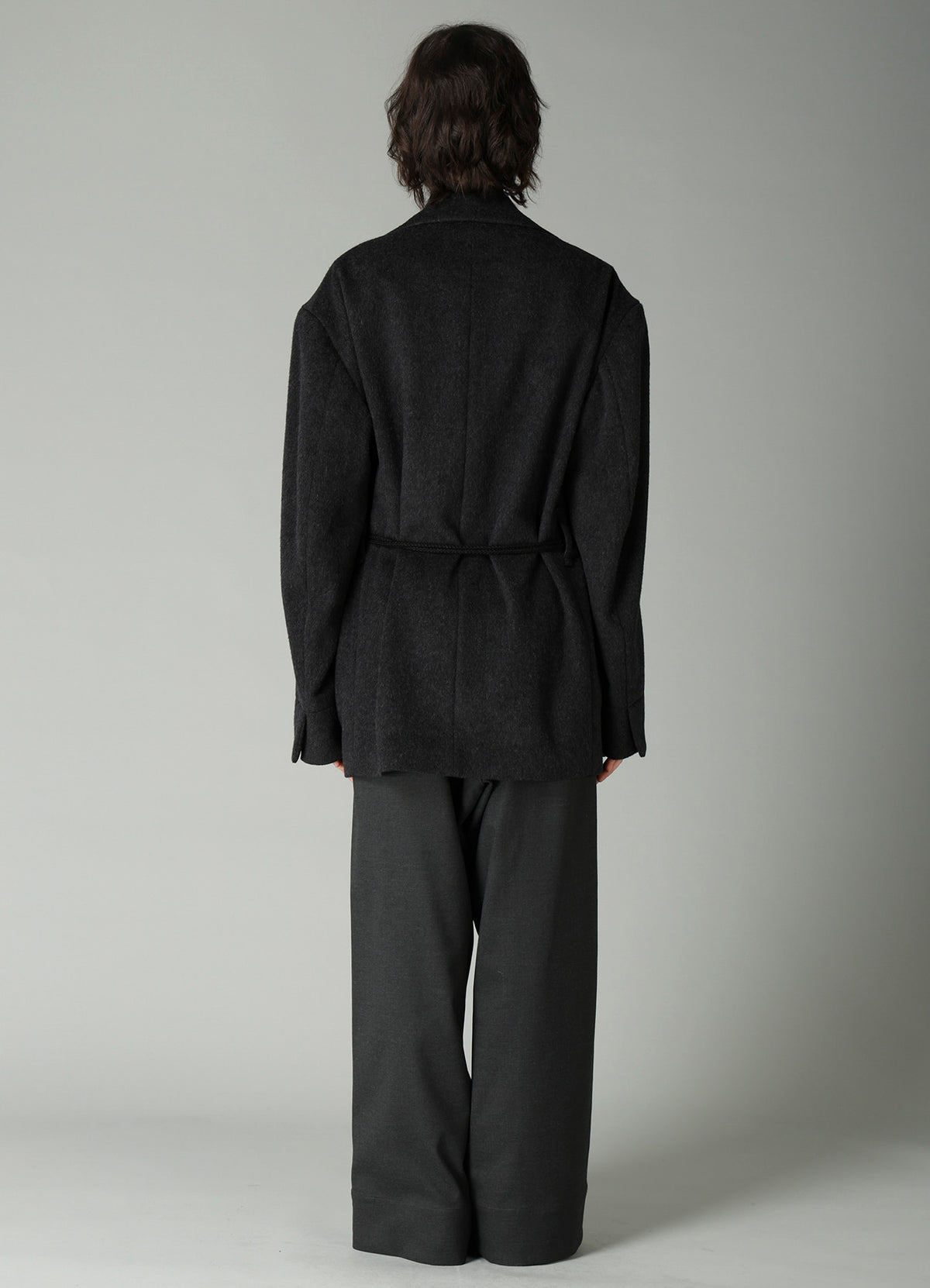 CASHMERE MIXED BEAVER TOGGLE B DETAIL JACKET