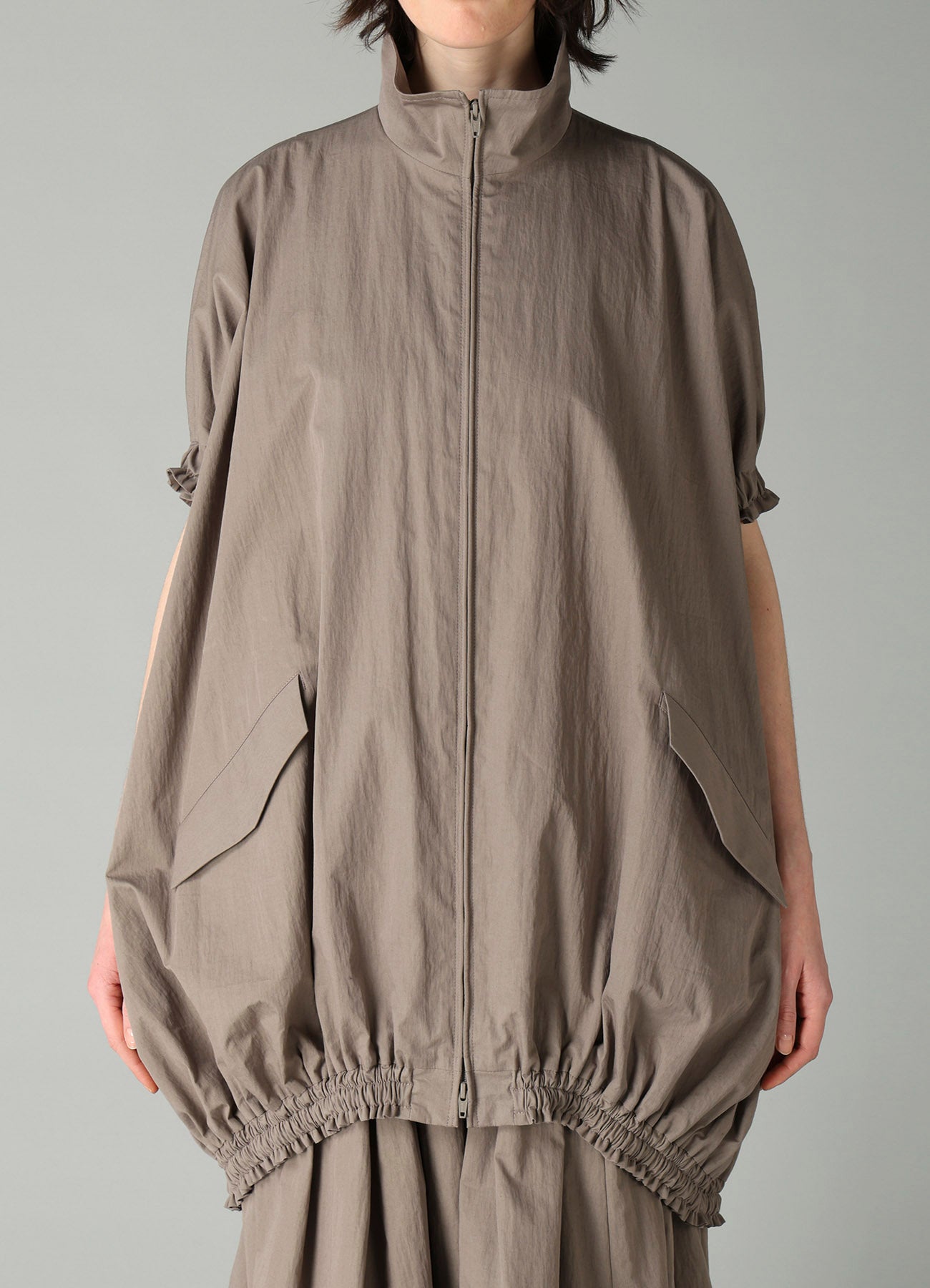 C/Ny WEATHER SHORT SLV BALLOON JACKET