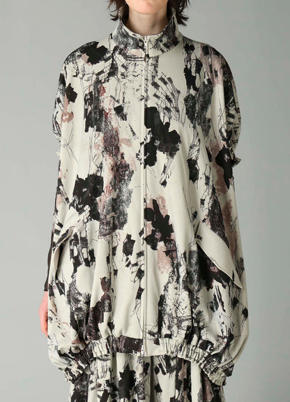 LACE FLOWER PT SHORT SLV BALLOON JACKET