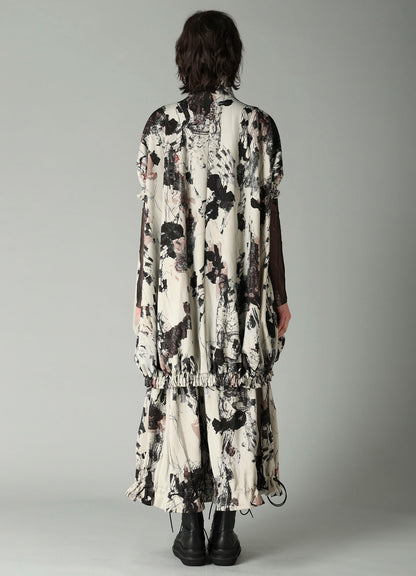 LACE FLOWER PT SHORT SLV BALLOON JACKET
