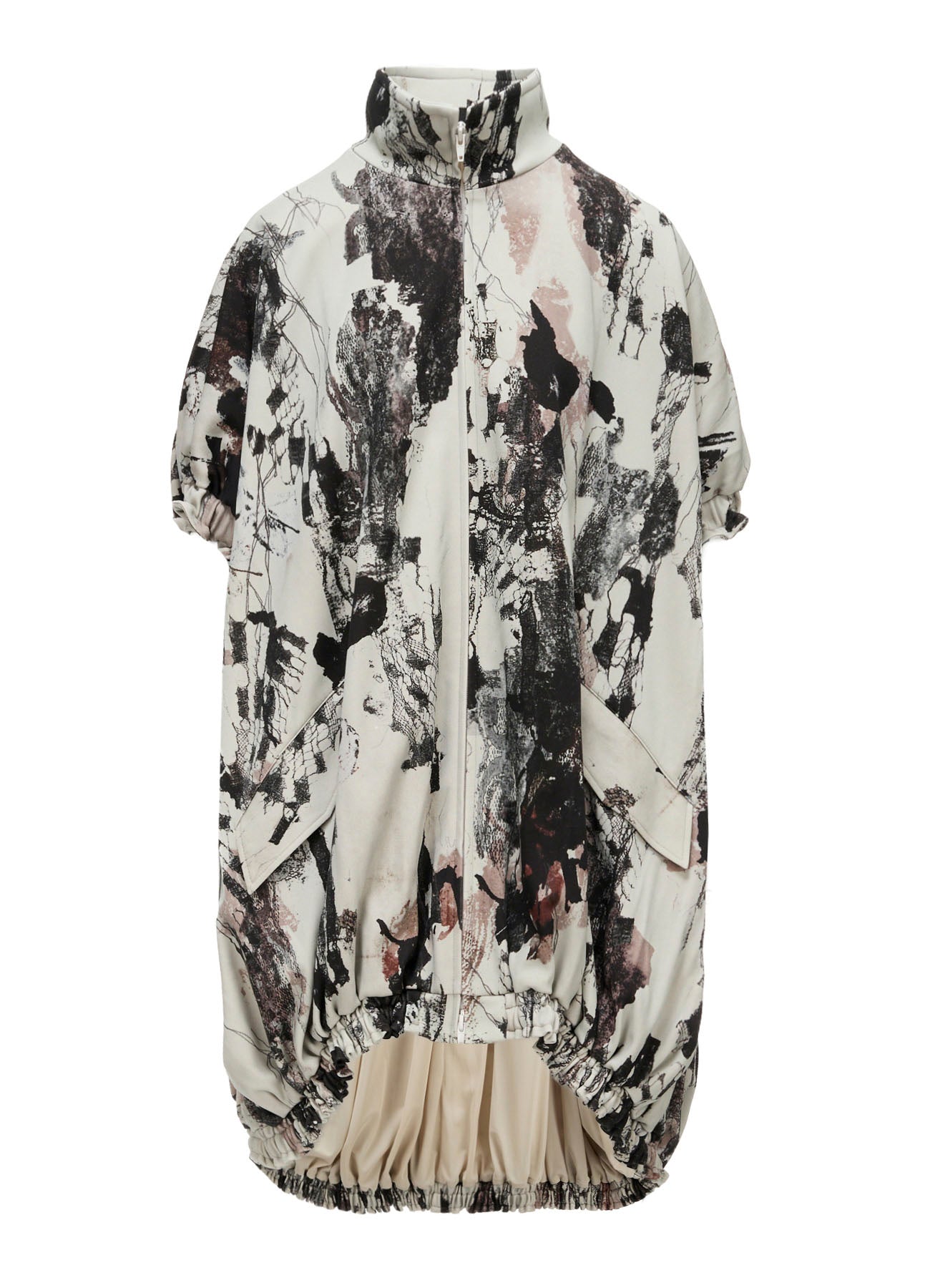 LACE FLOWER PT SHORT SLV BALLOON JACKET – THE SHOP YOHJI YAMAMOTO