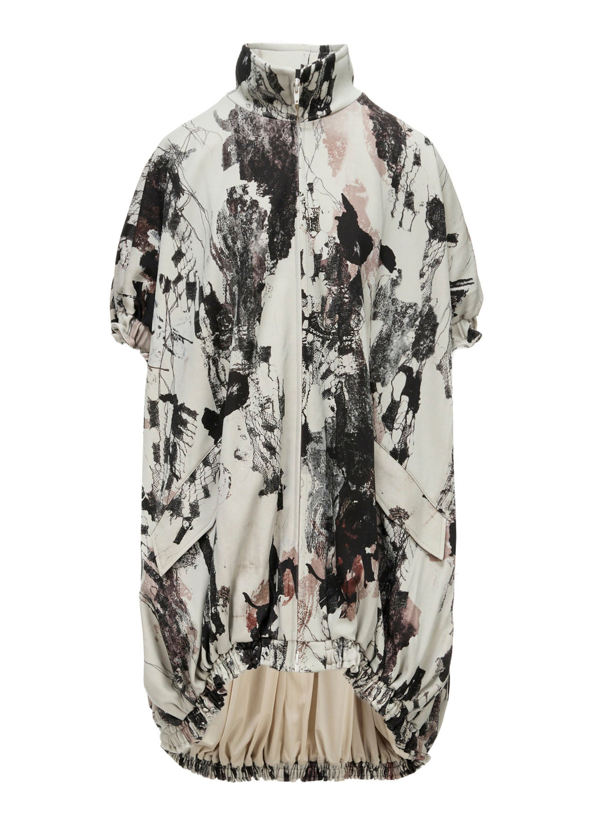 LACE FLOWER PT SHORT SLV BALLOON JACKET
