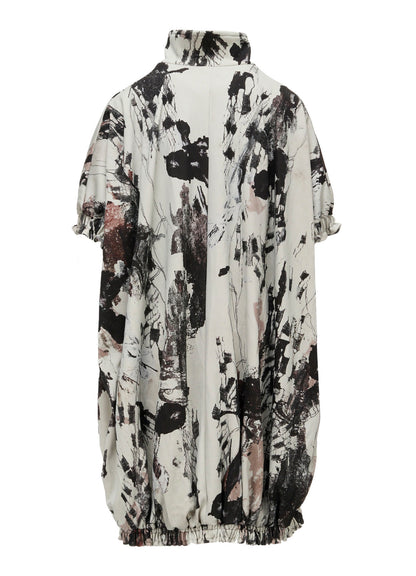 LACE FLOWER PT SHORT SLV BALLOON JACKET