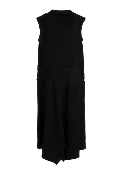 GABARDINE SKIRT COMBI LONG VEST