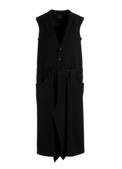 GABARDINE SKIRT COMBI LONG VEST