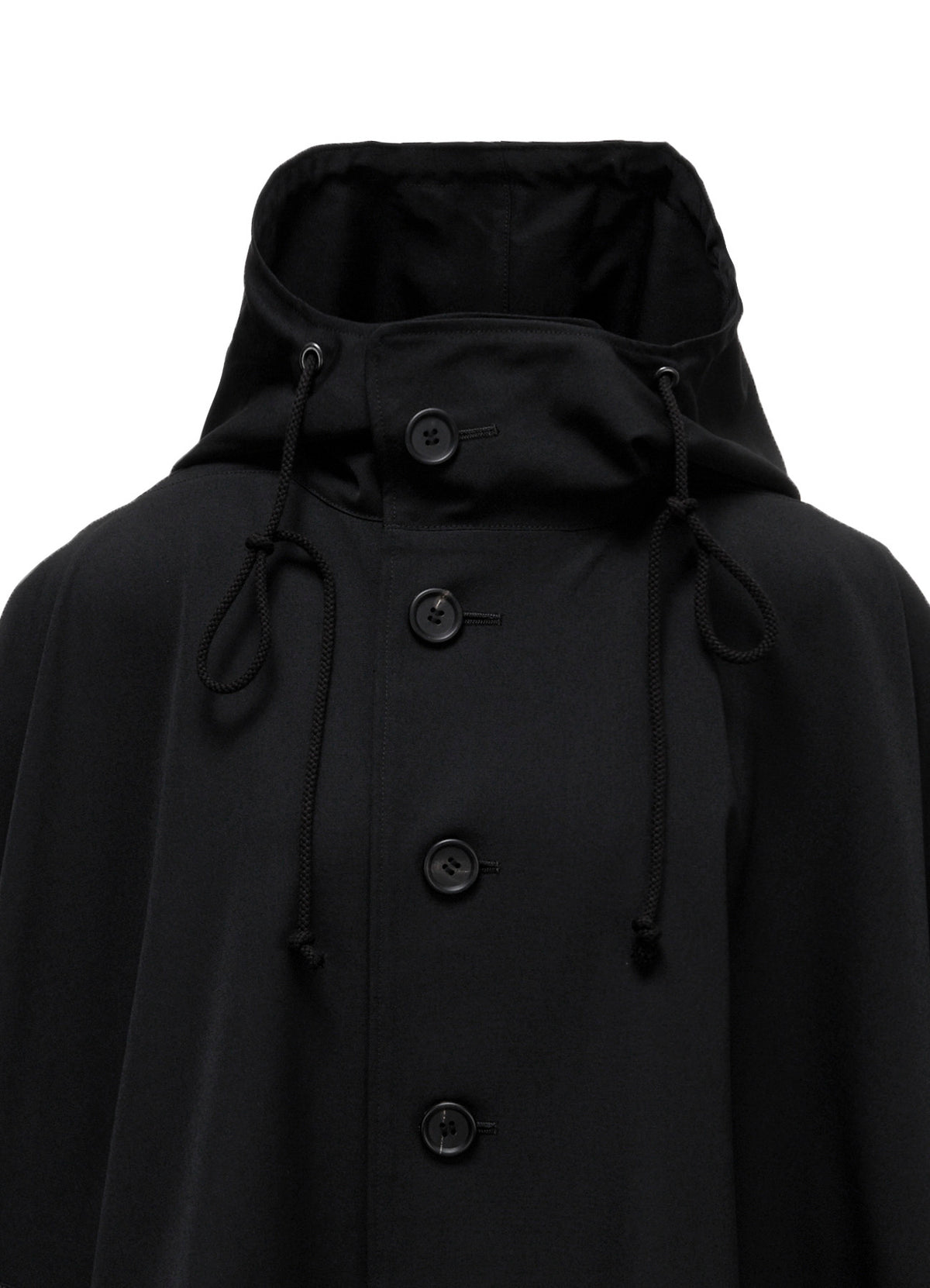 WOOL HOOD MANT COAT