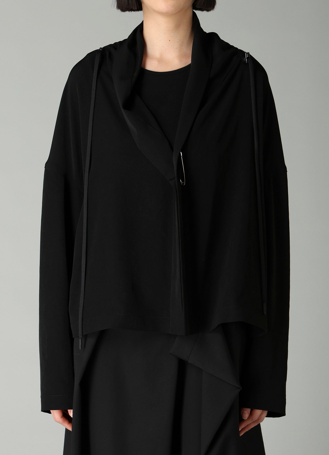 Ta/Pe CREPE DE CHINE SQUARE JACKET