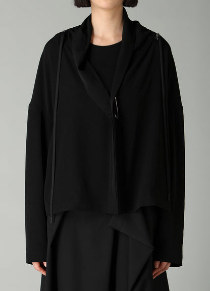 Ta/Pe CREPE DE CHINE SQUARE JACKET