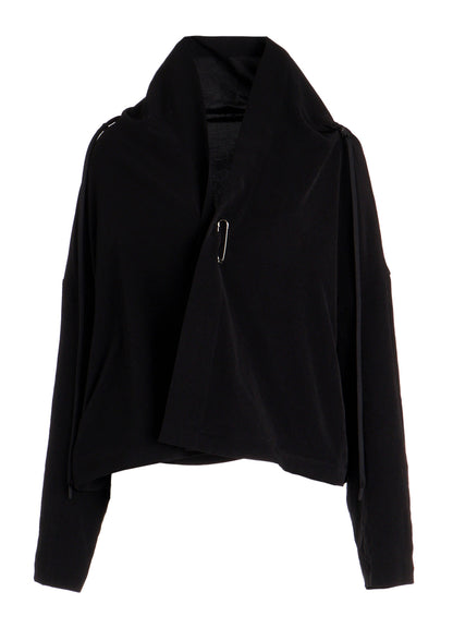 Ta/Pe CREPE DE CHINE SQUARE JACKET