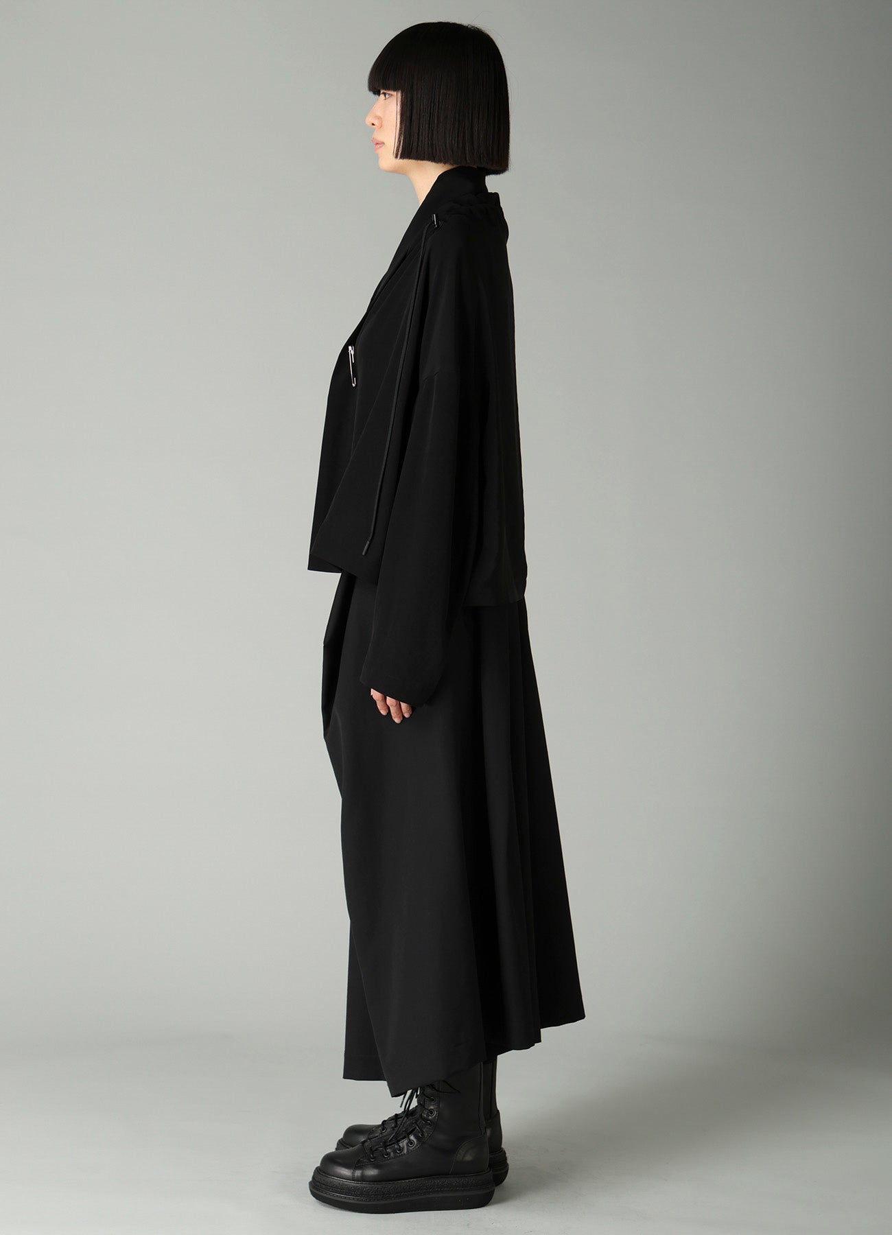 Ta/Pe CREPE DE CHINE SQUARE JACKET