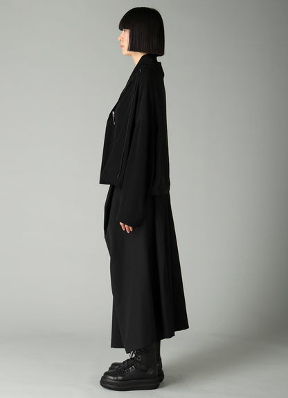 Ta/Pe CREPE DE CHINE SQUARE JACKET