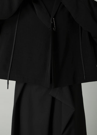 Ta/Pe CREPE DE CHINE SQUARE JACKET