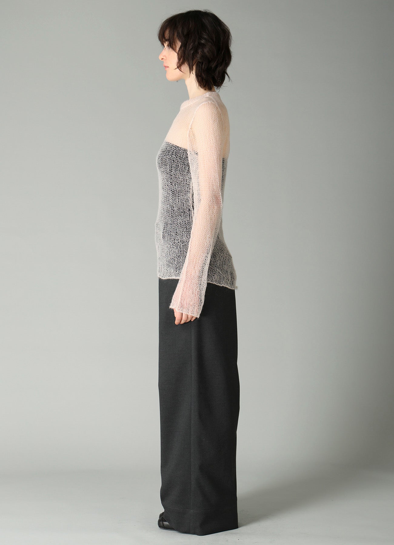 KID MOHAIR MIX CREWNECK LONG SLV SWEATER