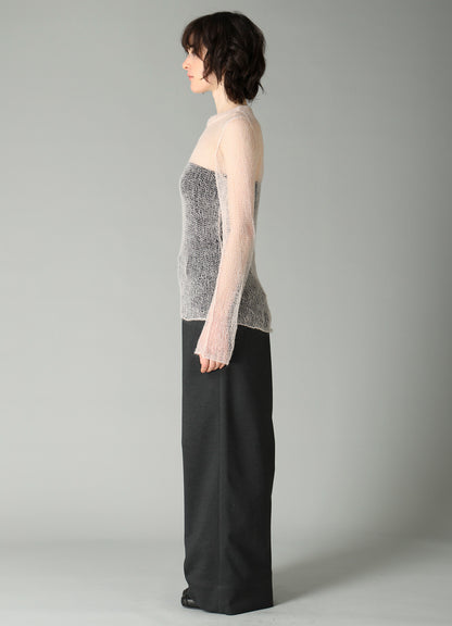 KID MOHAIR MIX CREWNECK LONG SLV SWEATER