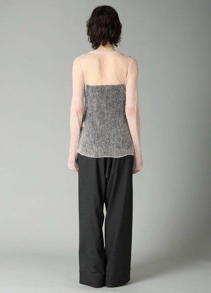 KID MOHAIR MIX CREWNECK LONG SLV SWEATER