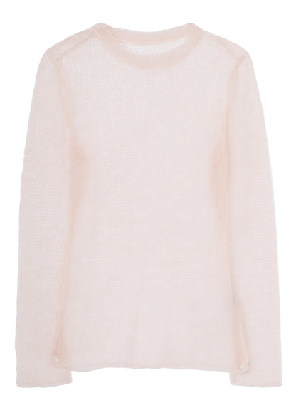 KID MOHAIR MIX CREWNECK LONG SLV SWEATER
