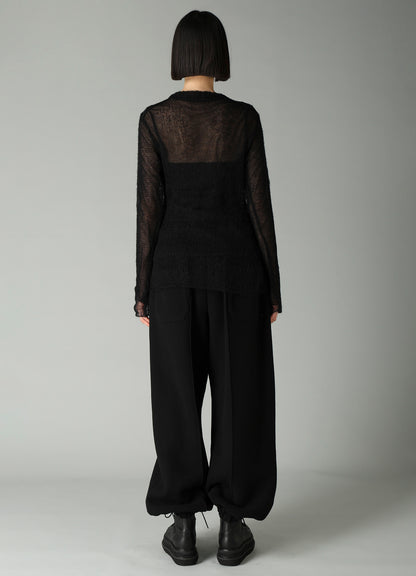 KID MOHAIR MIX CREWNECK LONG SLV SWEATER