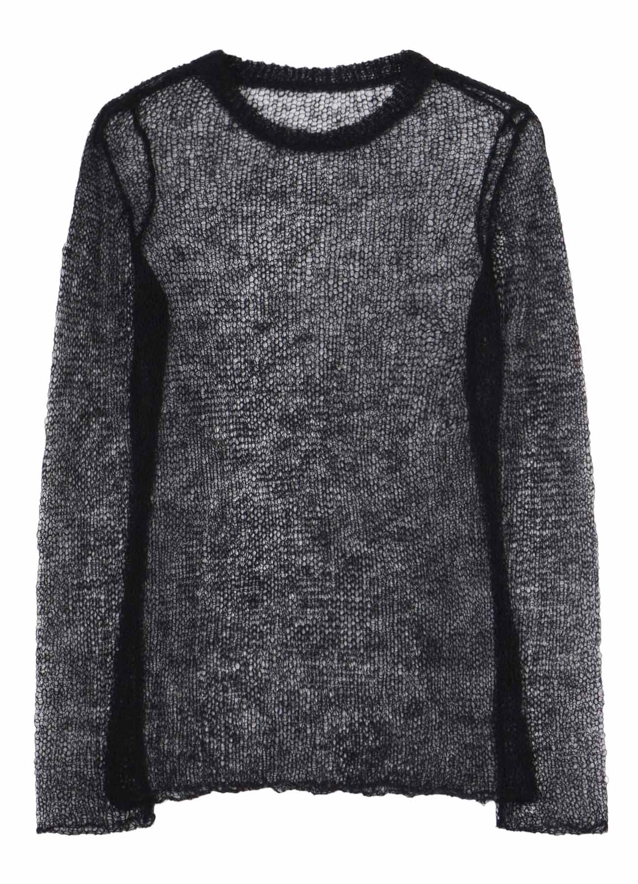 KID MOHAIR MIX CREWNECK LONG SLV SWEATER – THE SHOP YOHJI YAMAMOTO