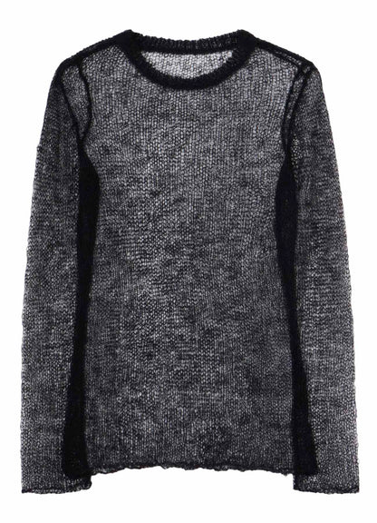 KID MOHAIR MIX CREWNECK LONG SLV SWEATER