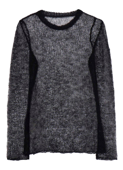 KID MOHAIR MIX CREWNECK LONG SLV SWEATER
