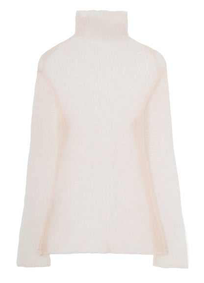 KID MOHAIR MIX HIGHNECK LONG SLV SWEATER