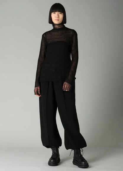 KID MOHAIR MIX HIGHNECK LONG SLV SWEATER