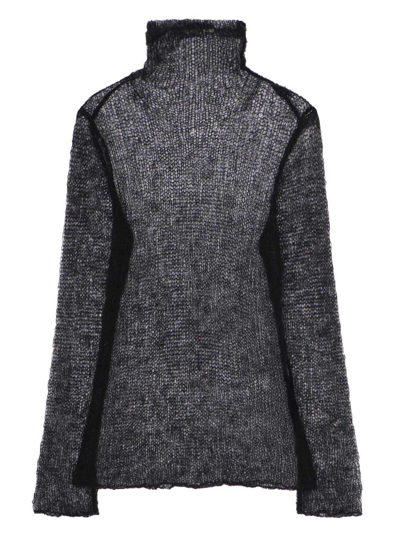 KID MOHAIR MIX HIGHNECK LONG SLV SWEATER – THE SHOP YOHJI YAMAMOTO