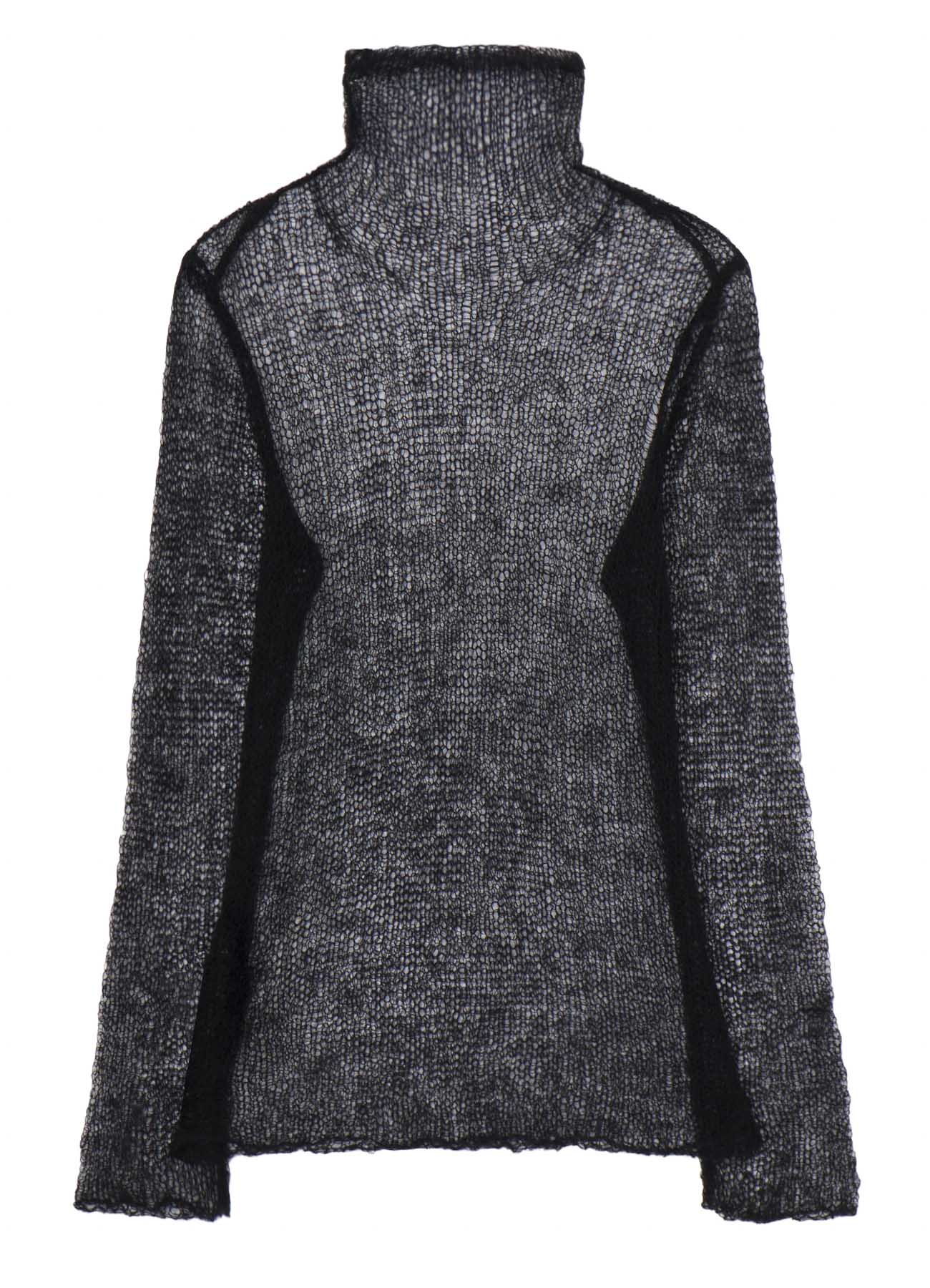 KID MOHAIR MIX HIGHNECK LONG SLV SWEATER
