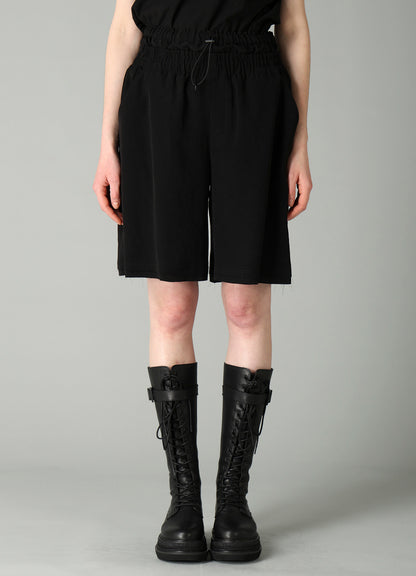 Ta/Pe CREPE DE CHINE DOUBLE WAIST SHORT PANTS