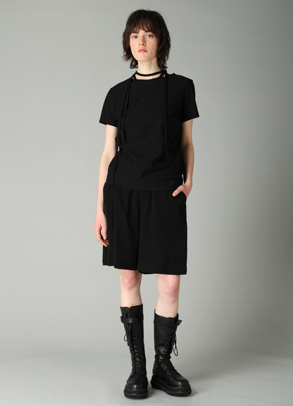 Ta/Pe CREPE DE CHINE DOUBLE WAIST SHORT PANTS