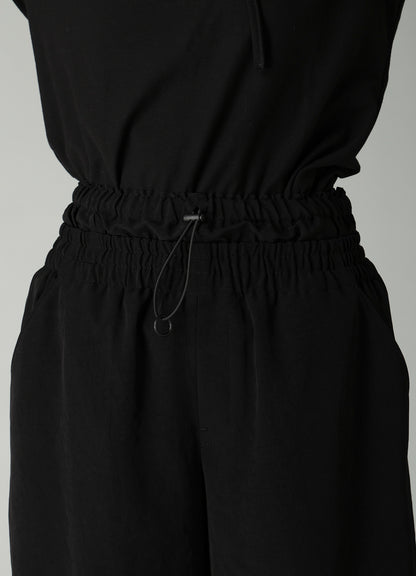 Ta/Pe CREPE DE CHINE DOUBLE WAIST SHORT PANTS