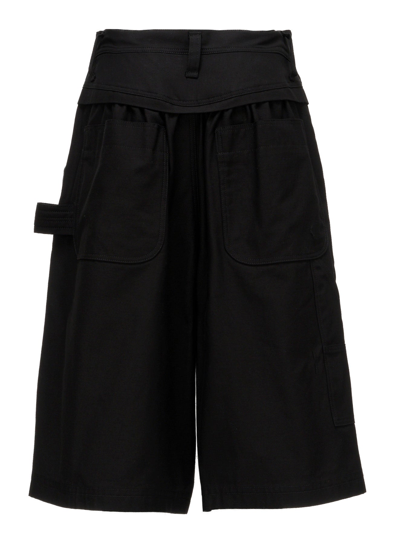 MILITARY BACKSIDE SATIN PAINTER SHORT PANTS
